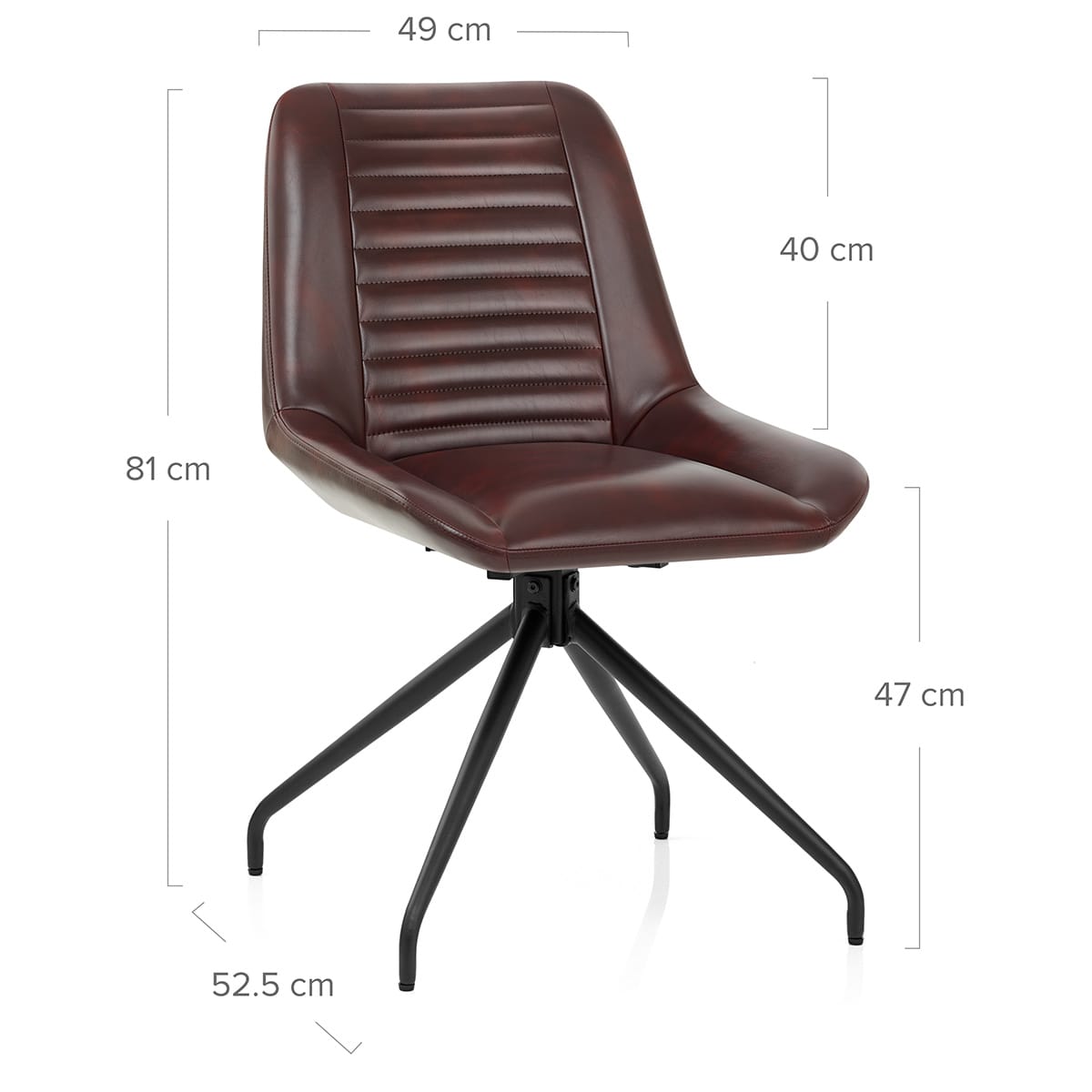 Sedia Ecopelle - Forse Marrone