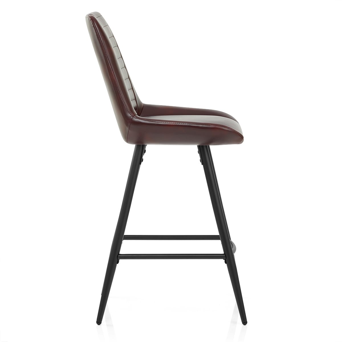 Sgabello Faux Cuir - Forse Marrone