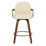 Sgabello Ecopelle Legno - Franco Crema