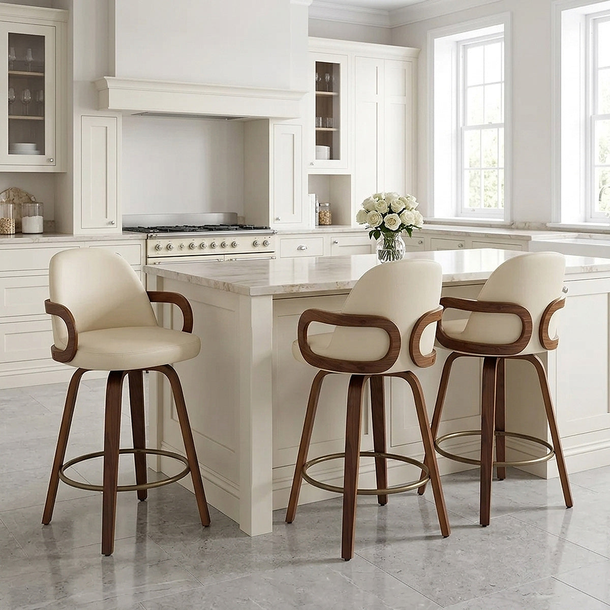 Sgabello Ecopelle Legno - Franco Crema