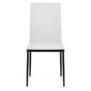 Sedia da pranzo Ecopelle - Franzy Bianco