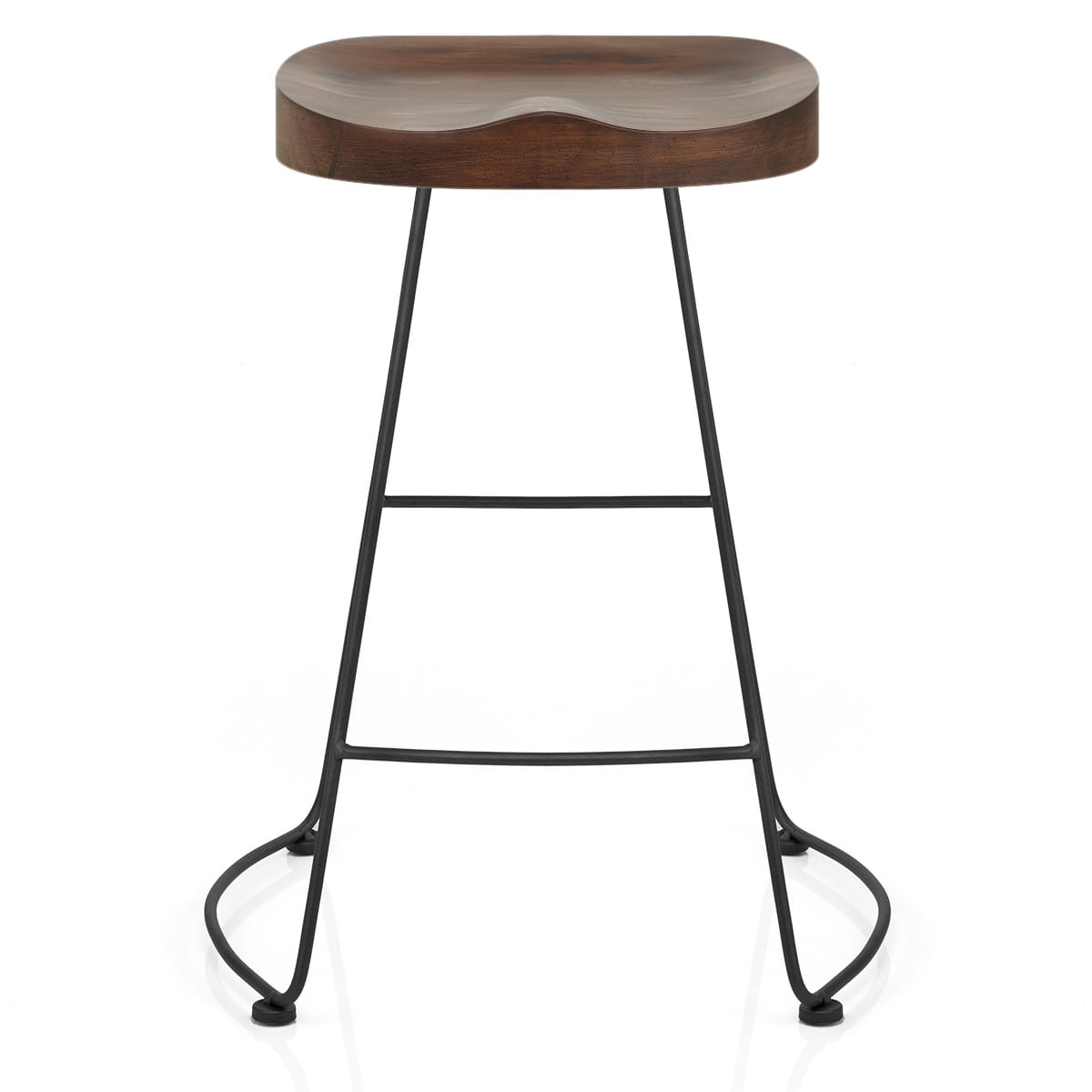 Sgabello Nero Legno Scuro - Freedom Legno