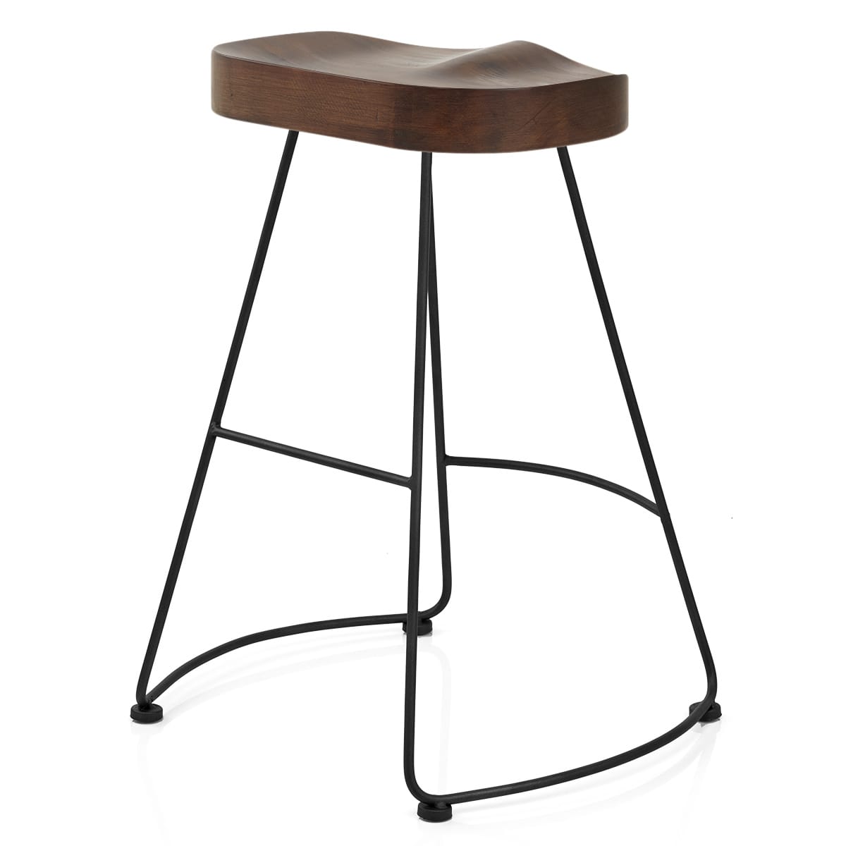 Sgabello Nero Legno Scuro - Freedom Legno