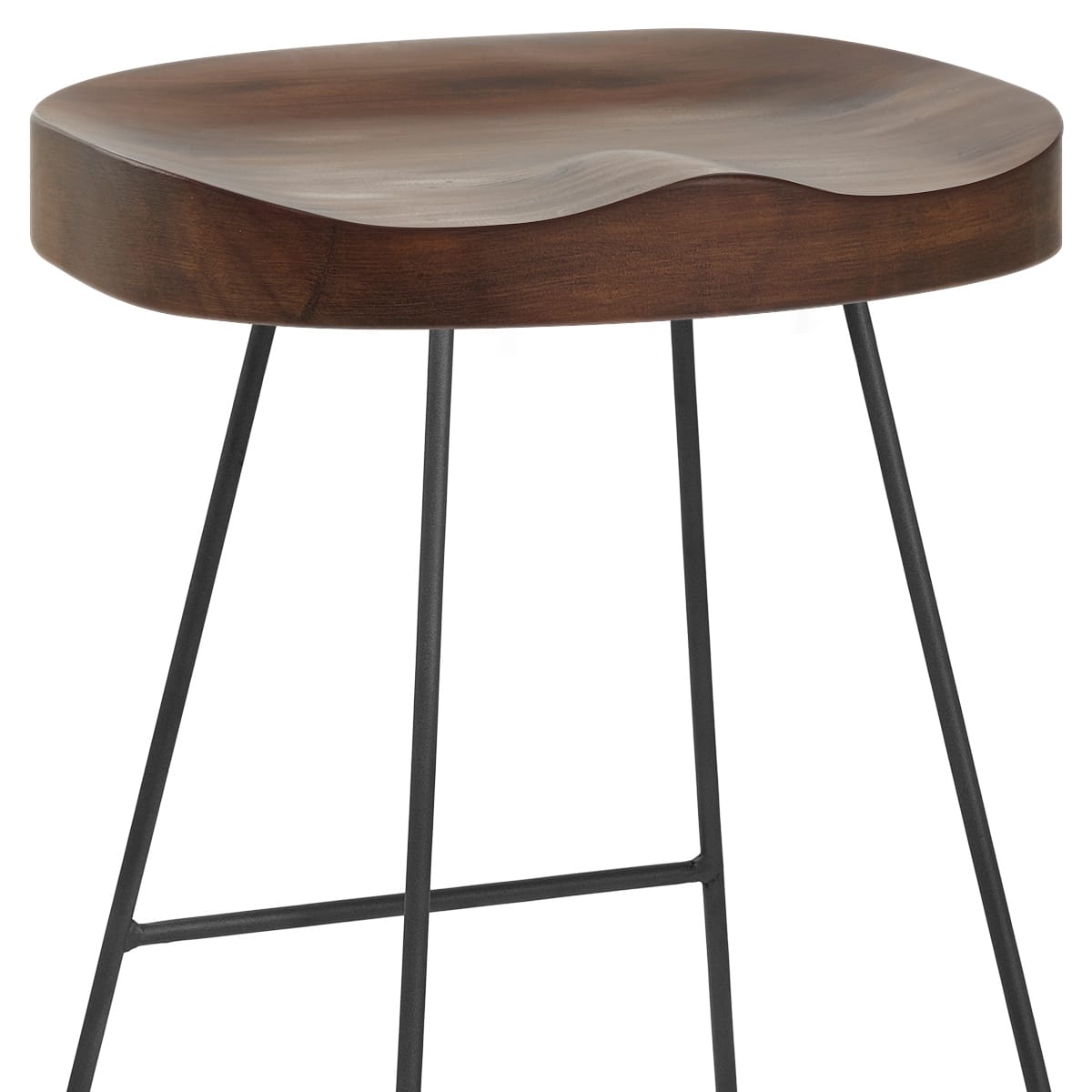 Sgabello Nero Legno Scuro - Freedom Legno