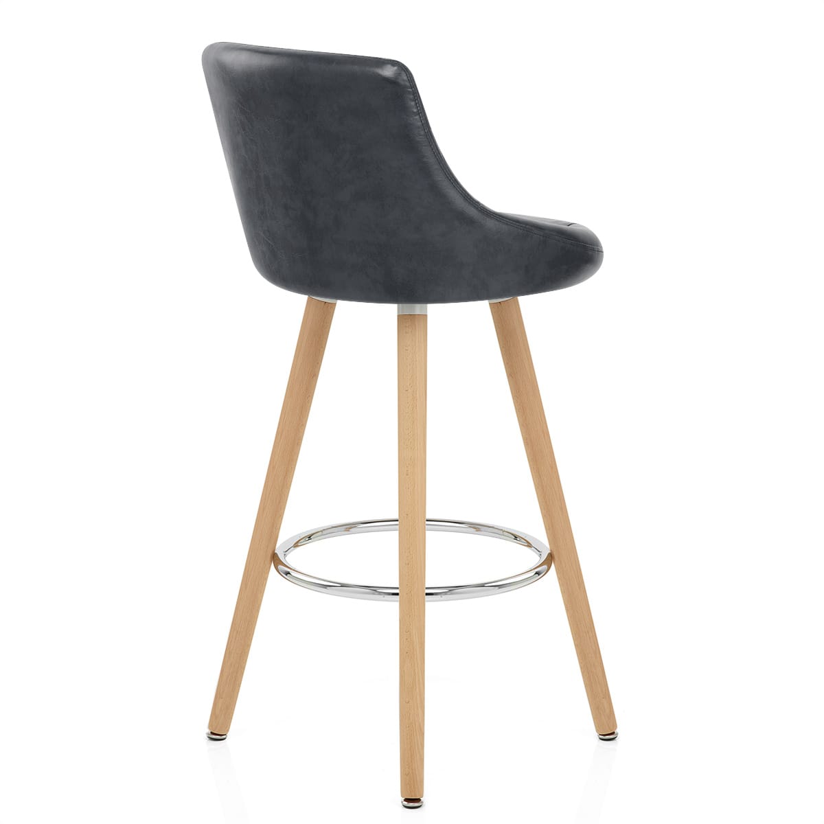 Sgabello Ecopelle Anticata - Fuse Blu Scuro
