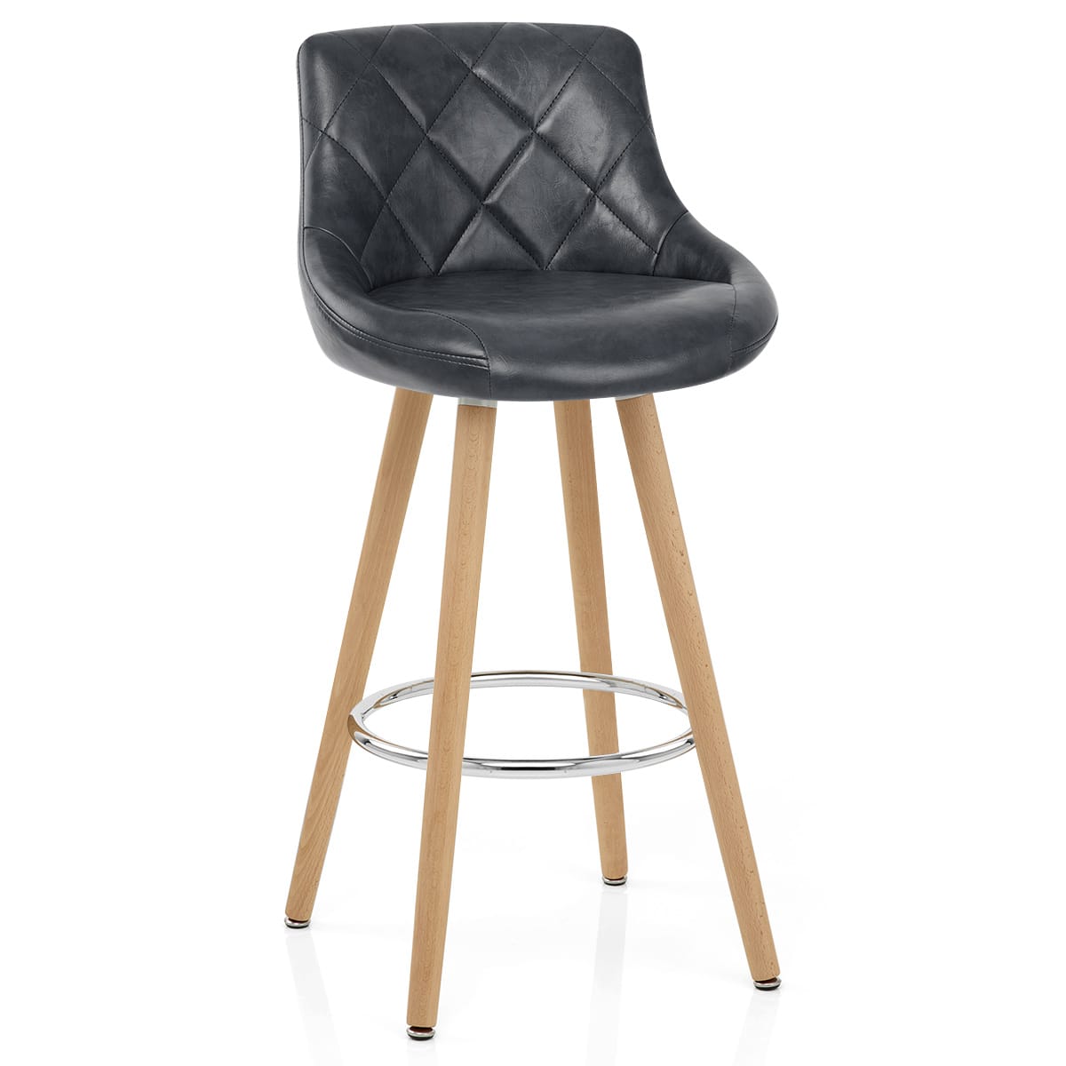 Sgabello Ecopelle Anticata - Fuse Blu Scuro