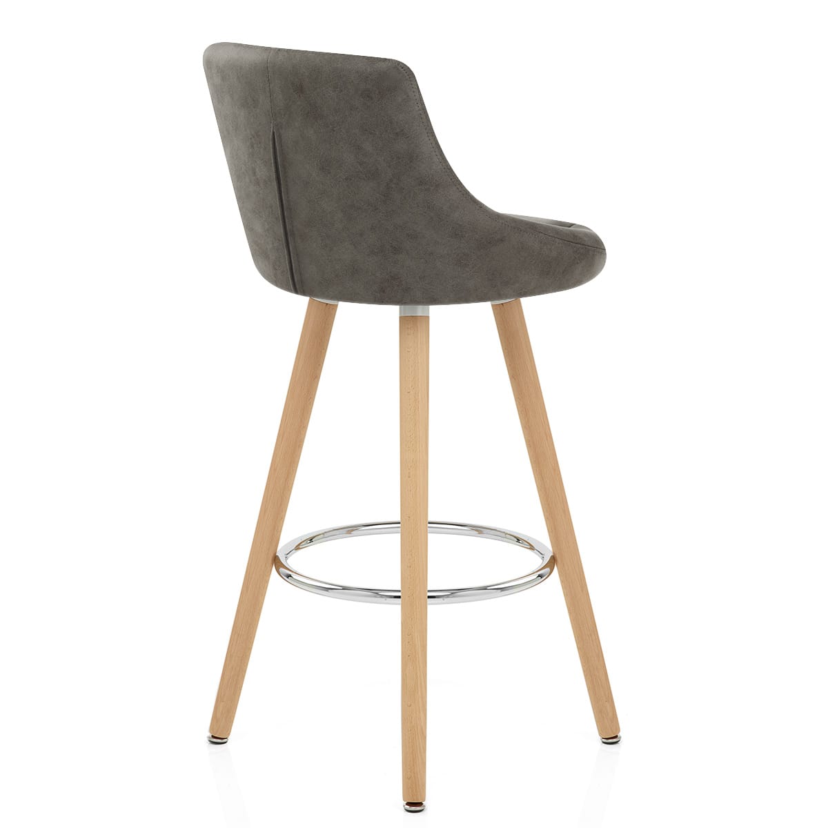 Sgabello Ecopelle - Fuse Grigio scuro