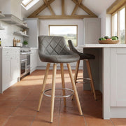 Sgabello Ecopelle - Fuse Grigio scuro