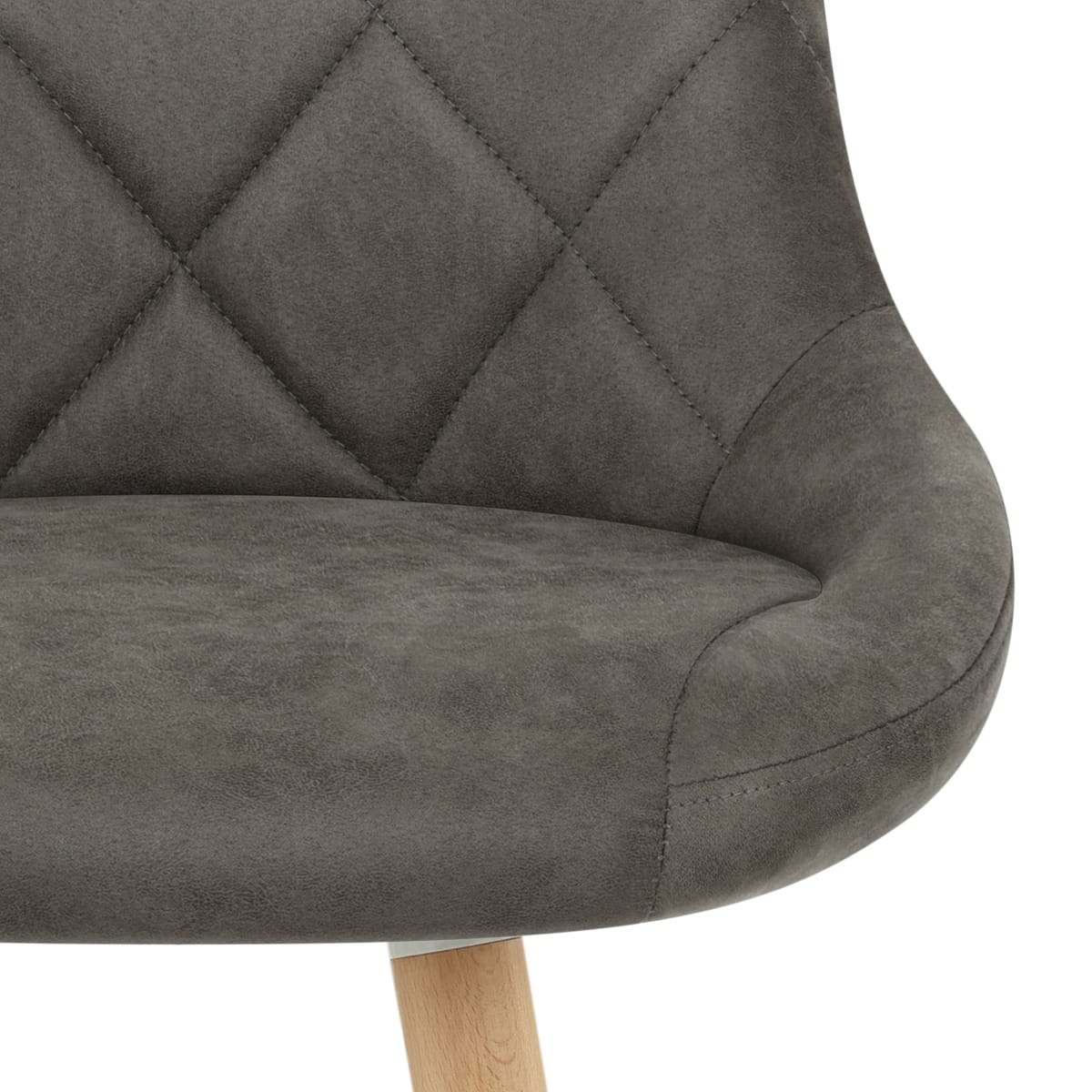 Sgabello Ecopelle - Fuse Grigio scuro