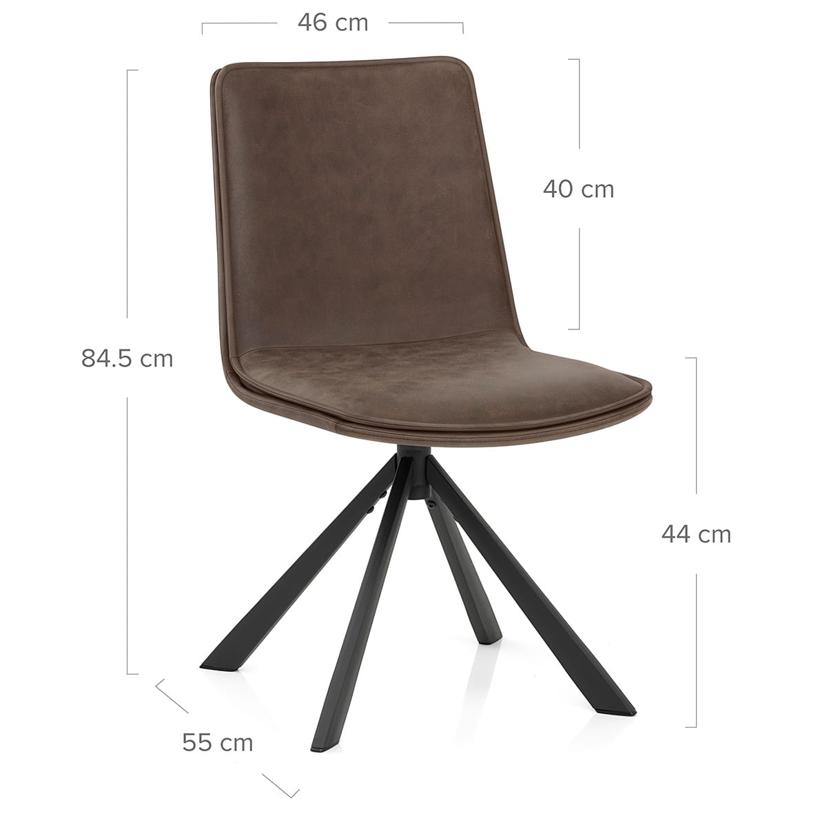 Sedia Ecopelle - Genesis Marrone