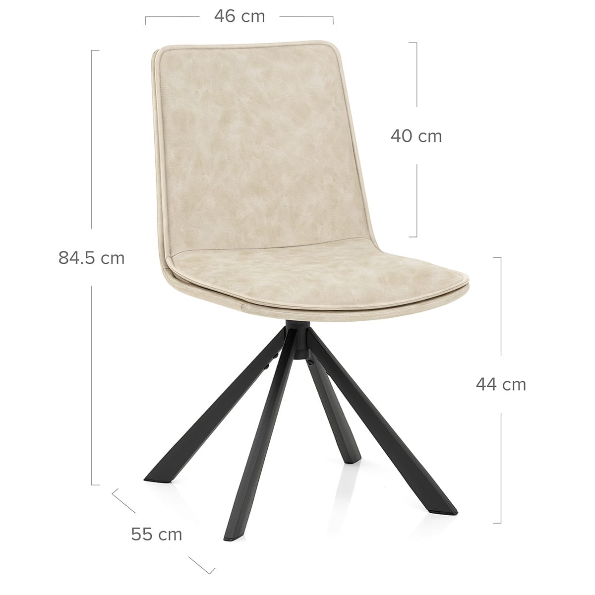 Sedia Ecopelle - Genesis Crema