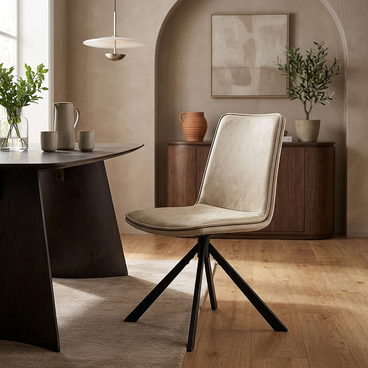 Sedia Ecopelle - Genesis Crema