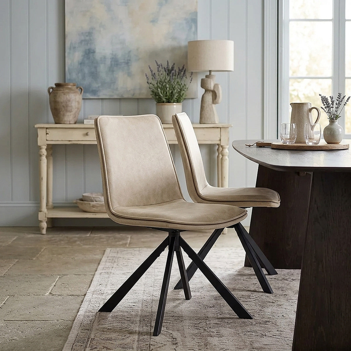 Sedia Ecopelle - Genesis Crema