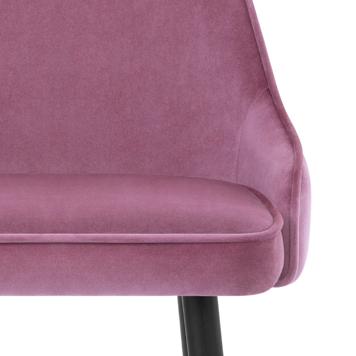 Sgabello Velluto Legno - Glam Viola