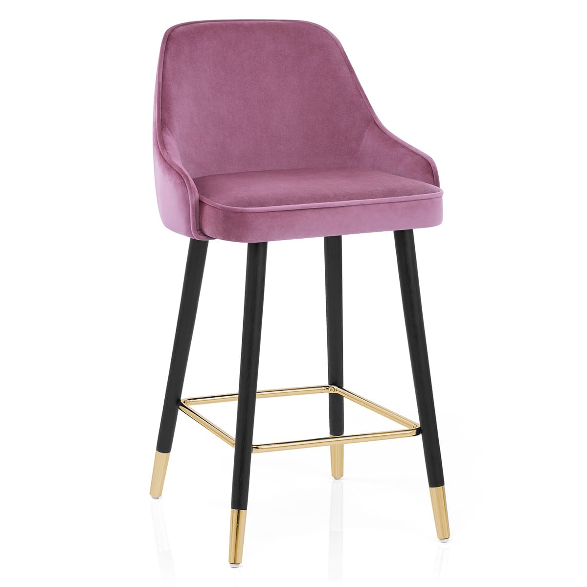Sgabello Velluto Dorato - Glam Viola