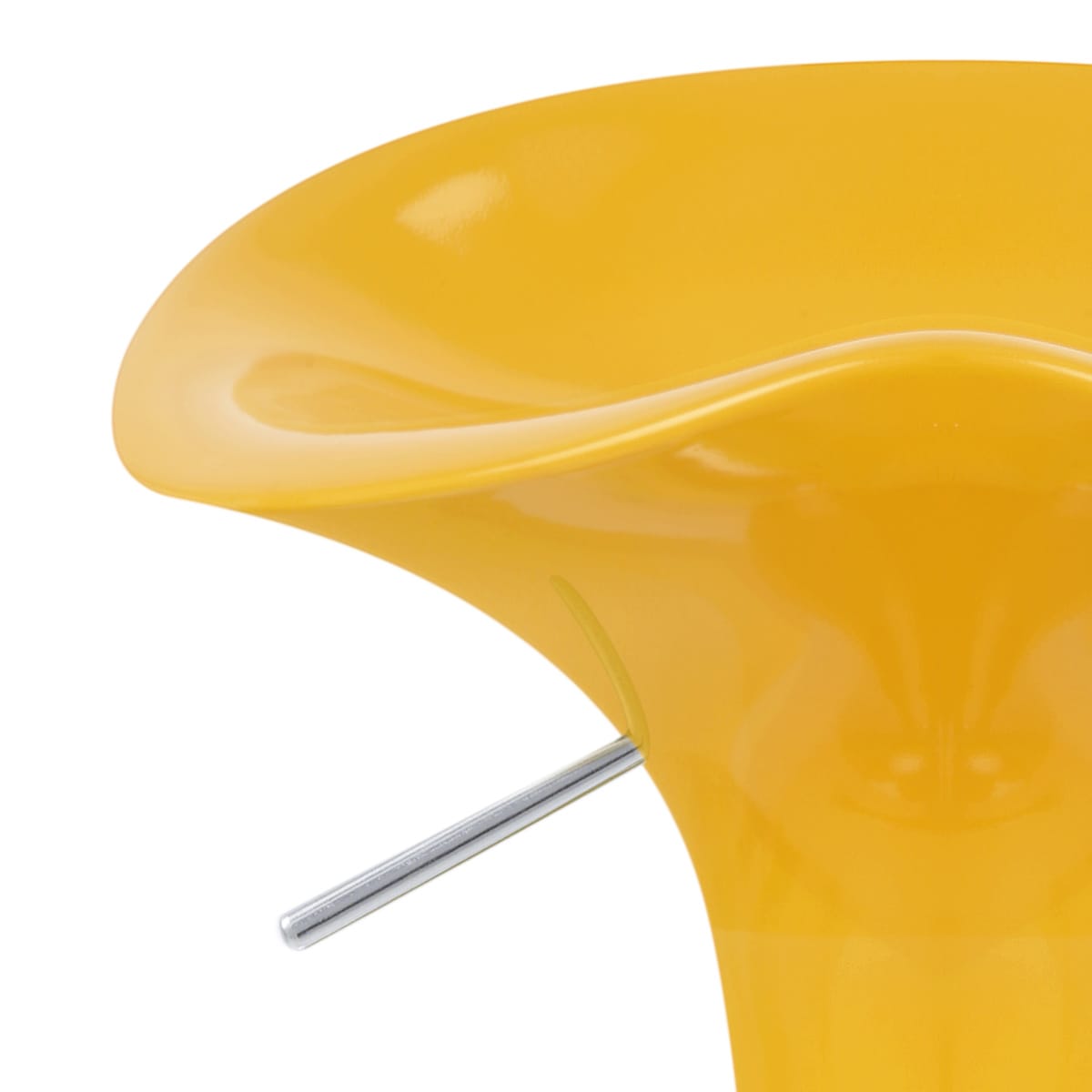 Sgabello Plastica Cromato - Gloss Coco Giallo