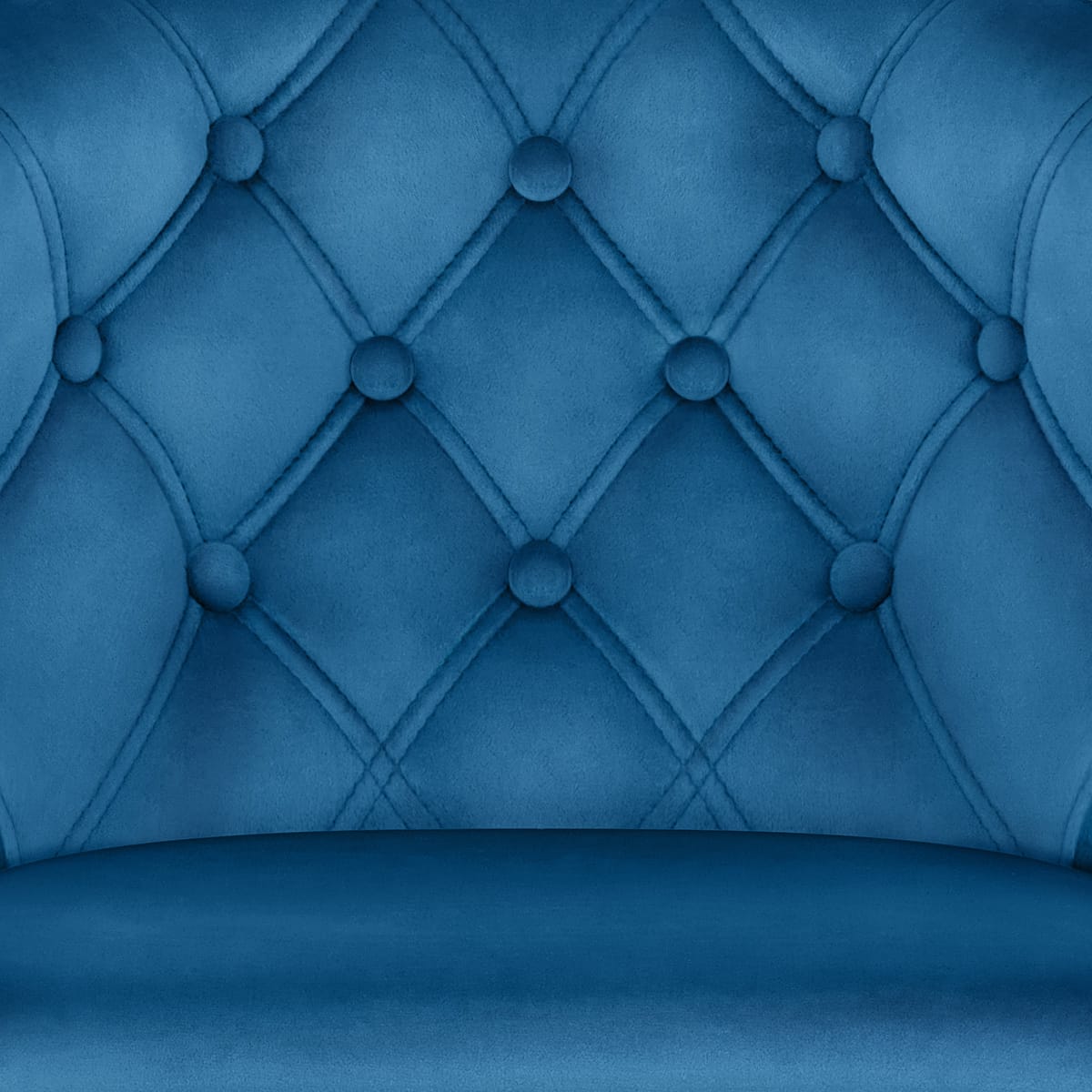 Sgabello Velluto Cromato - Grace Blu