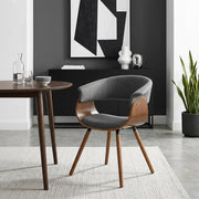 Sedia Tessuto Legno - Grafton Grigio