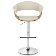 Sgabello Ecopelle Legno - Grafton Crema
