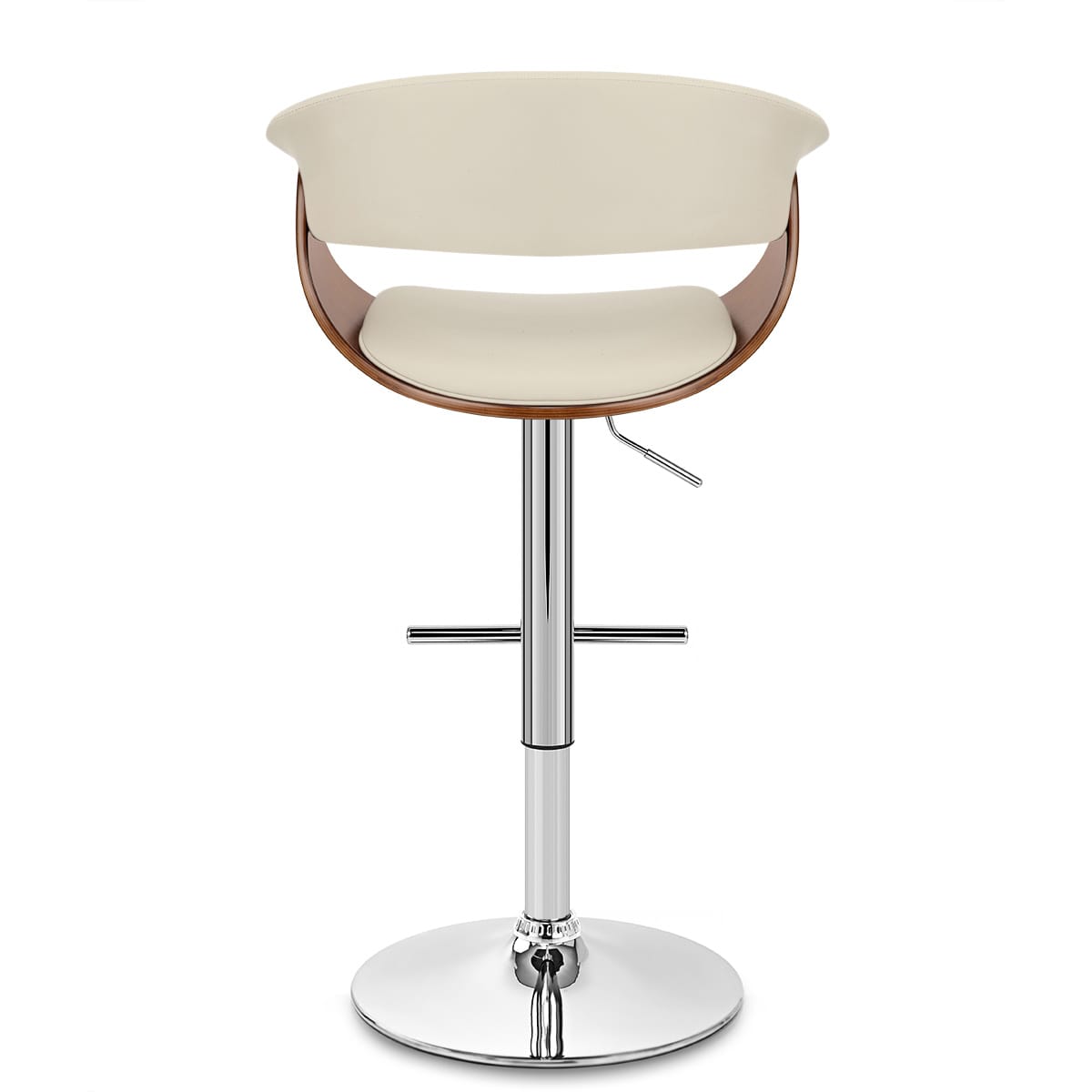 Sgabello Ecopelle Legno - Grafton Crema