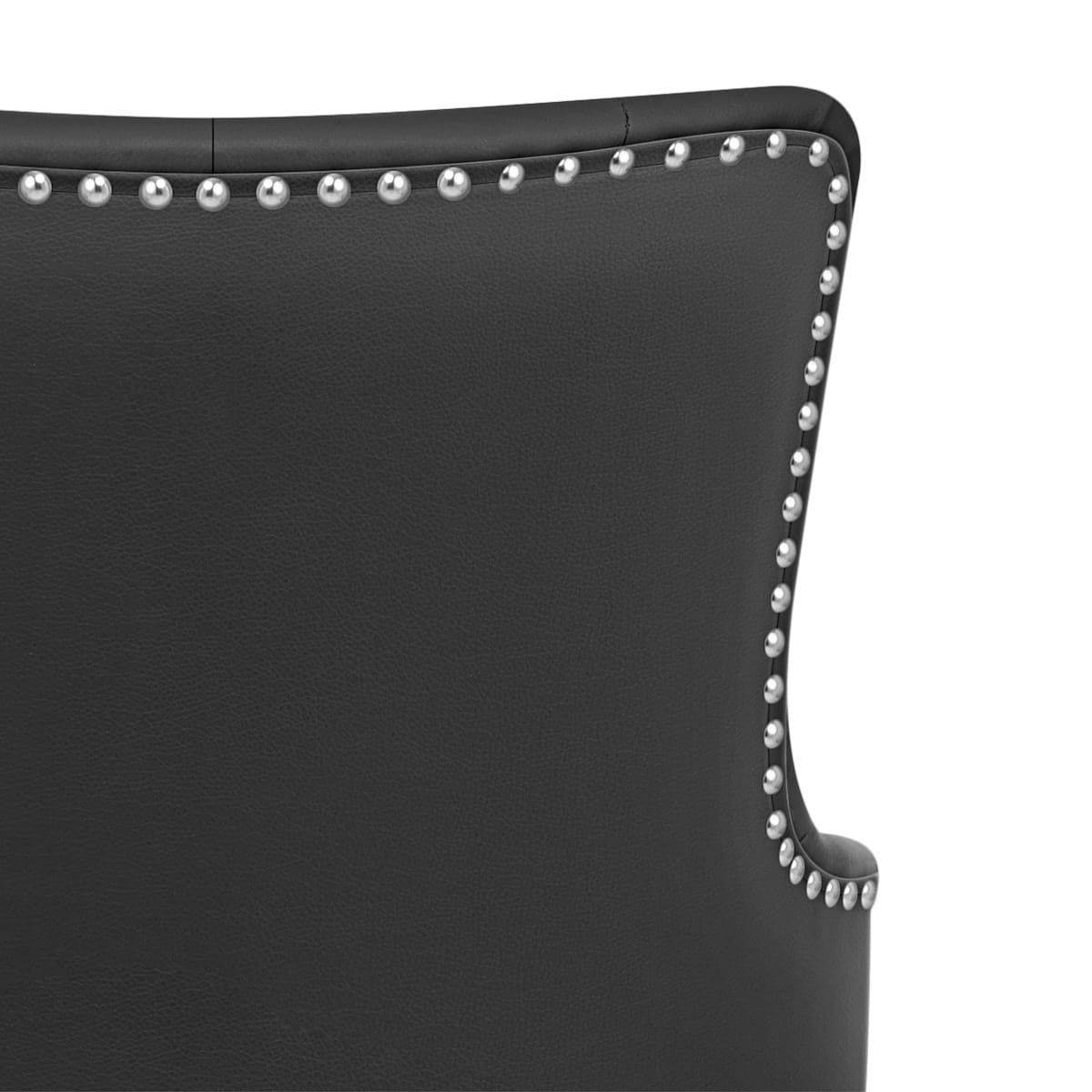 Sgabello Ecopelle Cromato - Grange Nero
