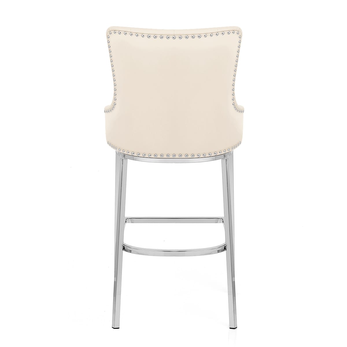 Sgabello Ecopelle Cromato - Grange Crema
