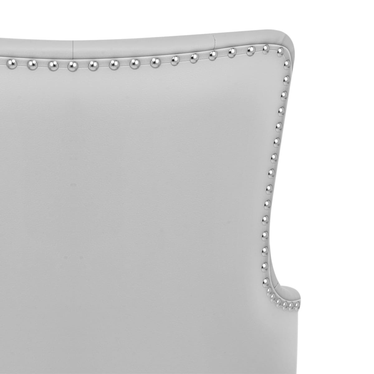 Sgabello Ecopelle Cromato - Grange Grigio