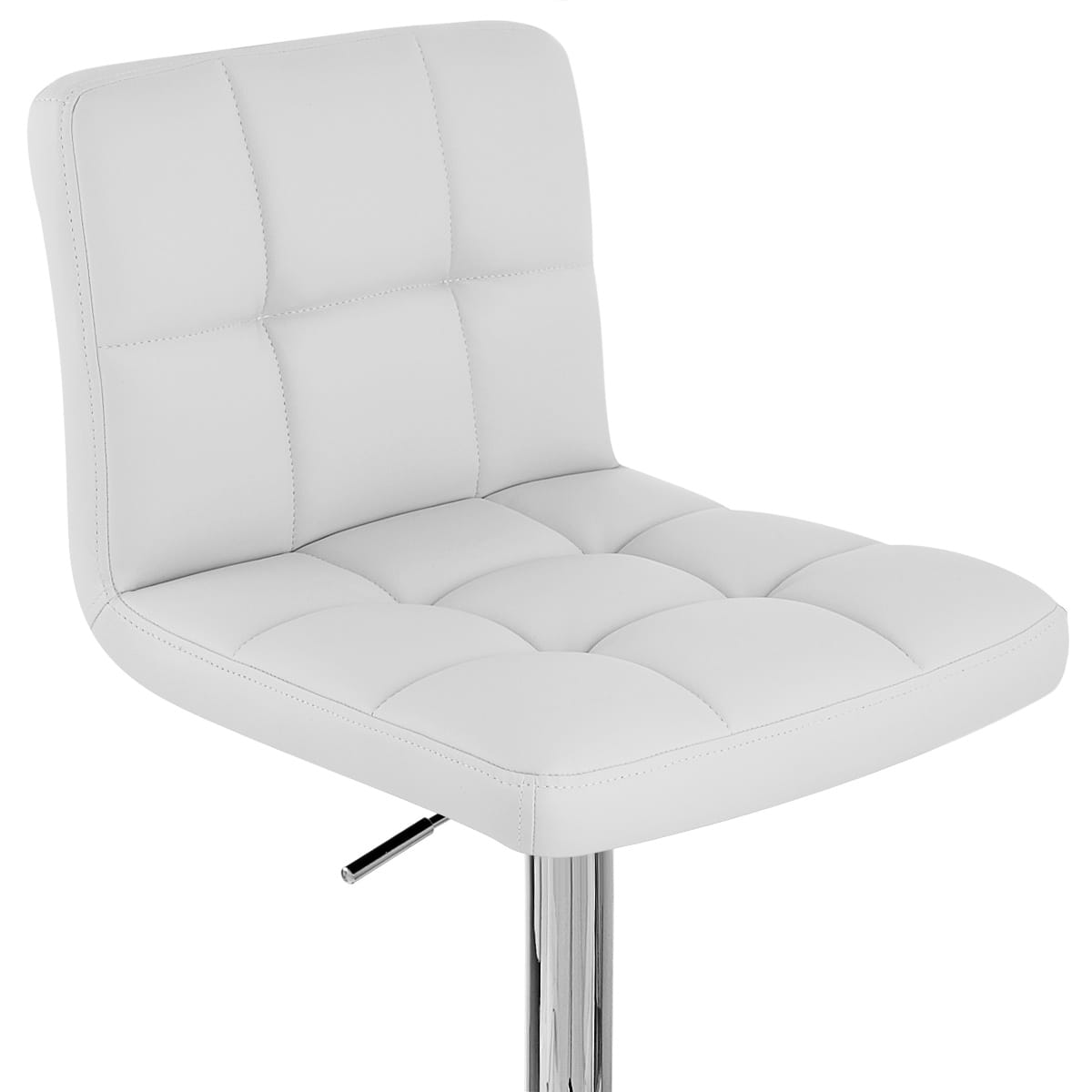 Sgabello Ecopelle Cromato - Grid Offerta Speciale Bianco