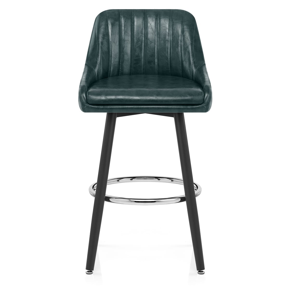 Sgabello Ecopelle Antica Legno - Hamilton Verde