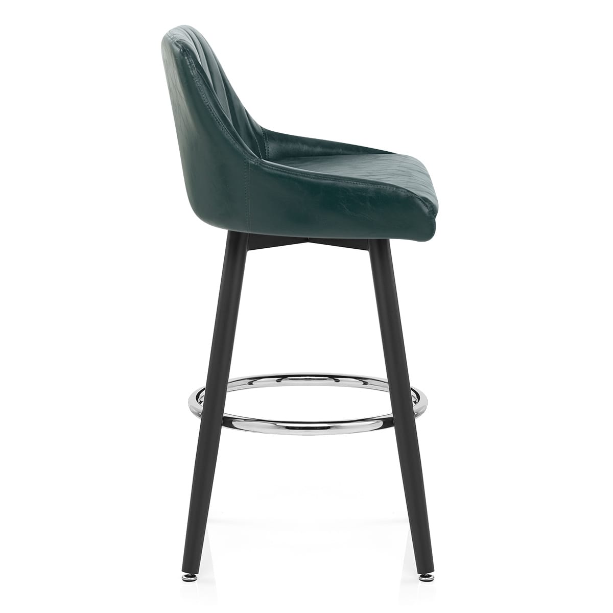 Sgabello Ecopelle Antica Legno - Hamilton Verde