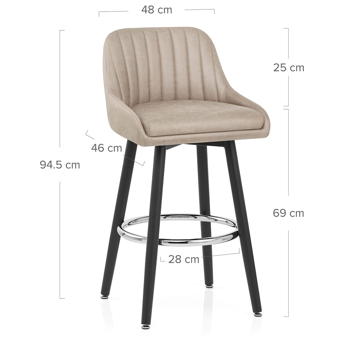 Sgabello Ecopelle Antica Legno - Hamilton Talpa
