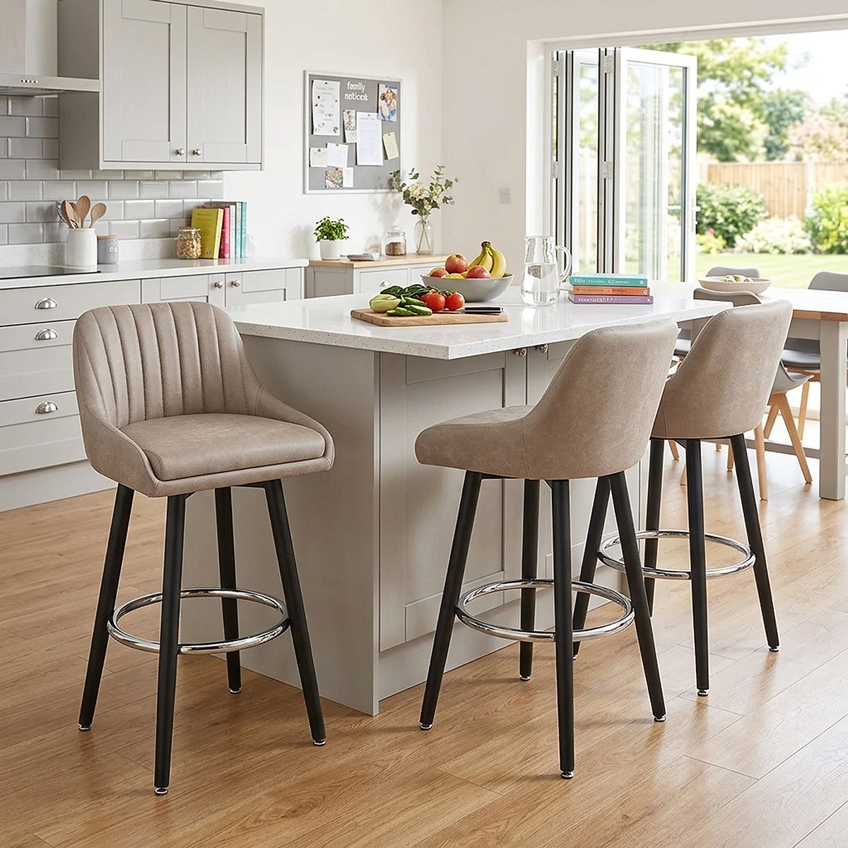 Sgabello Ecopelle Antica Legno - Hamilton Talpa