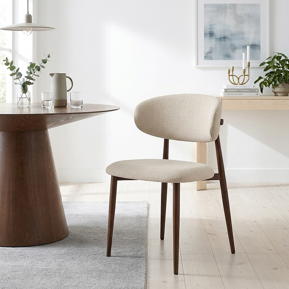 Sedia Tessuto Noce - Harrow crema