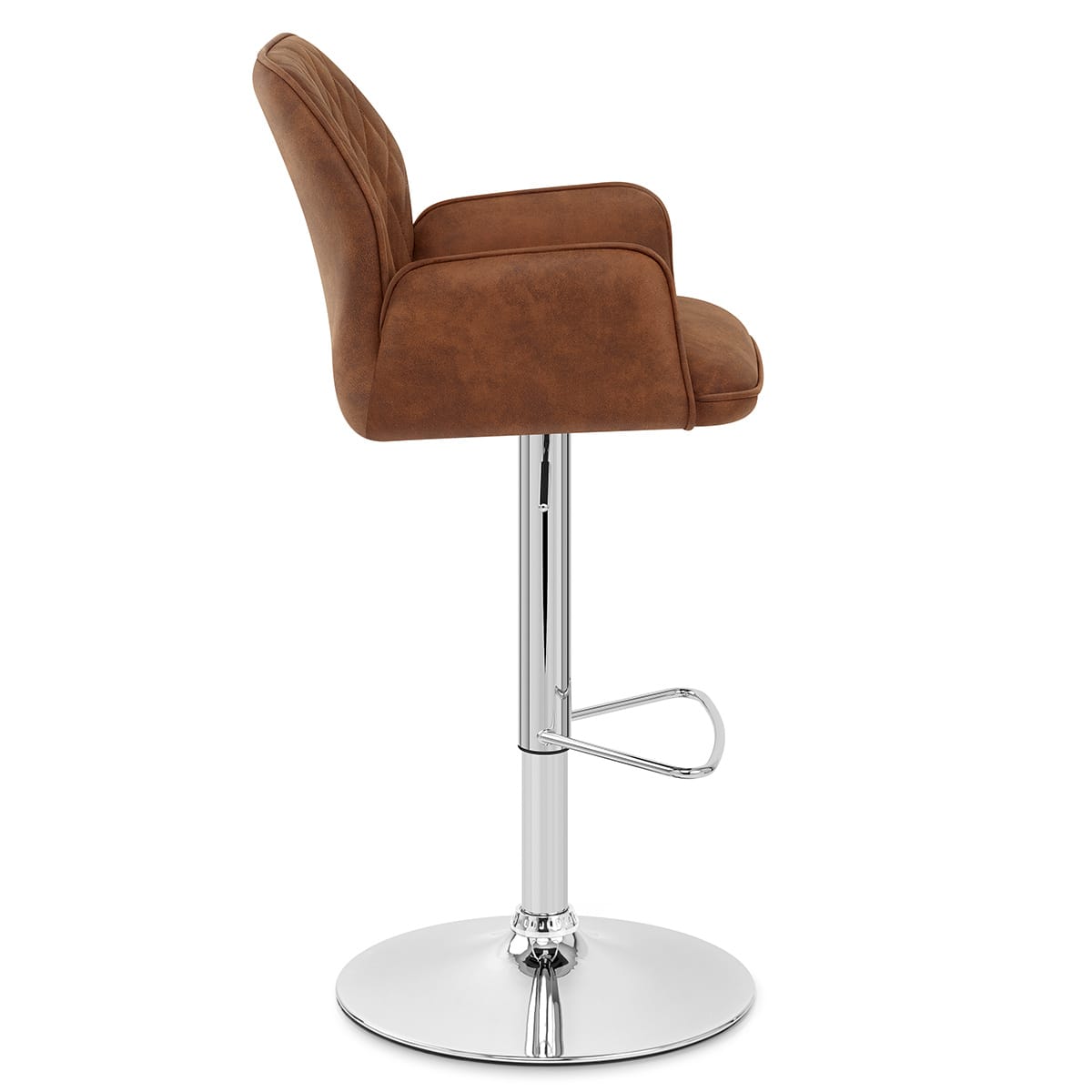 Sgabello Ecopelle - Harvard Marrone