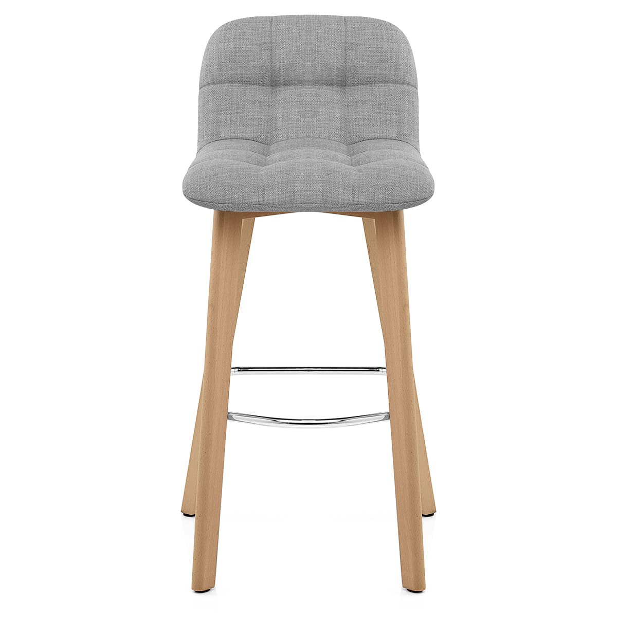 Sgabello Tessuto Legno - Hex Grigio