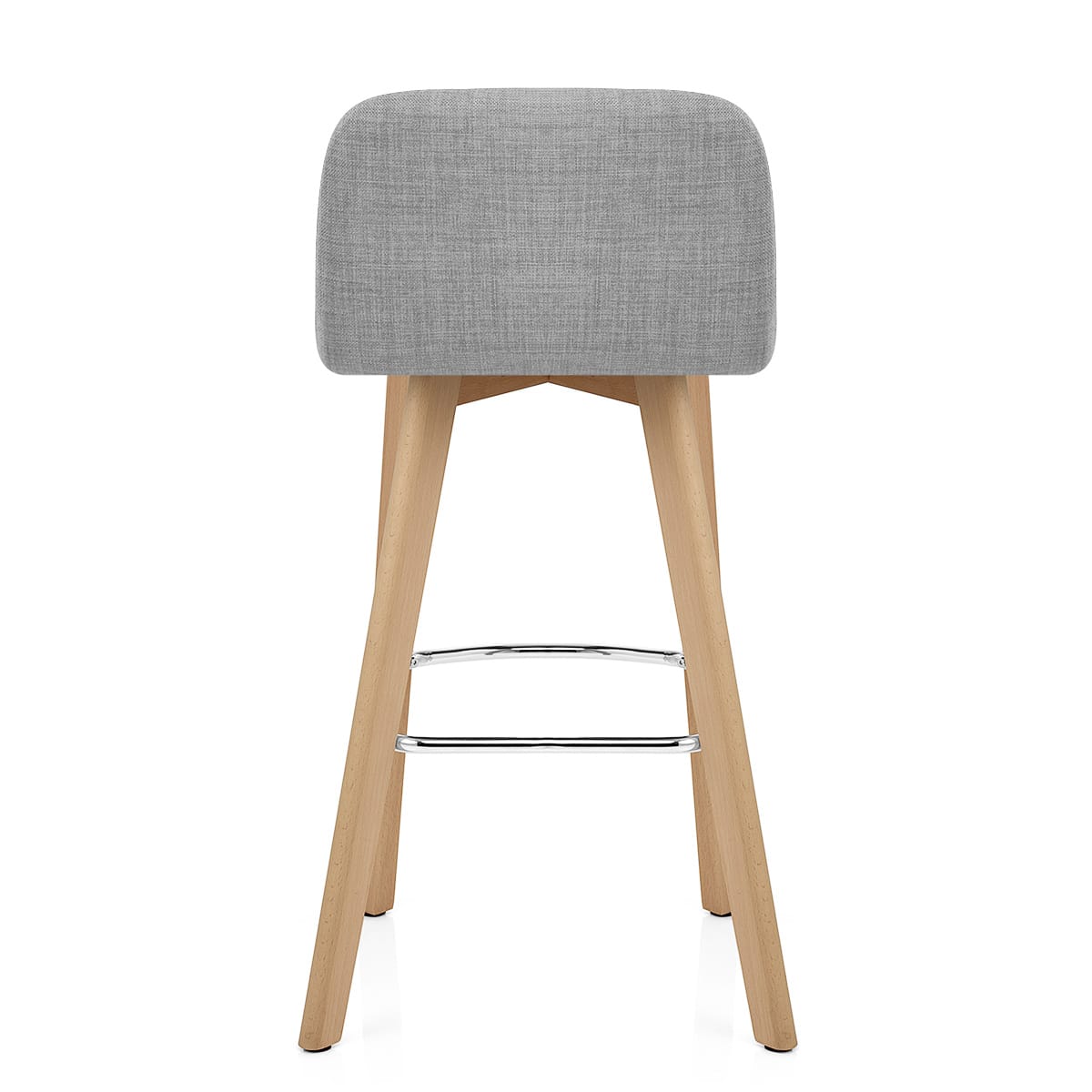 Sgabello Tessuto Legno - Hex Grigio