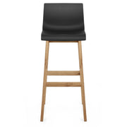 Sgabello Resina Legno - Drift Alto Nero