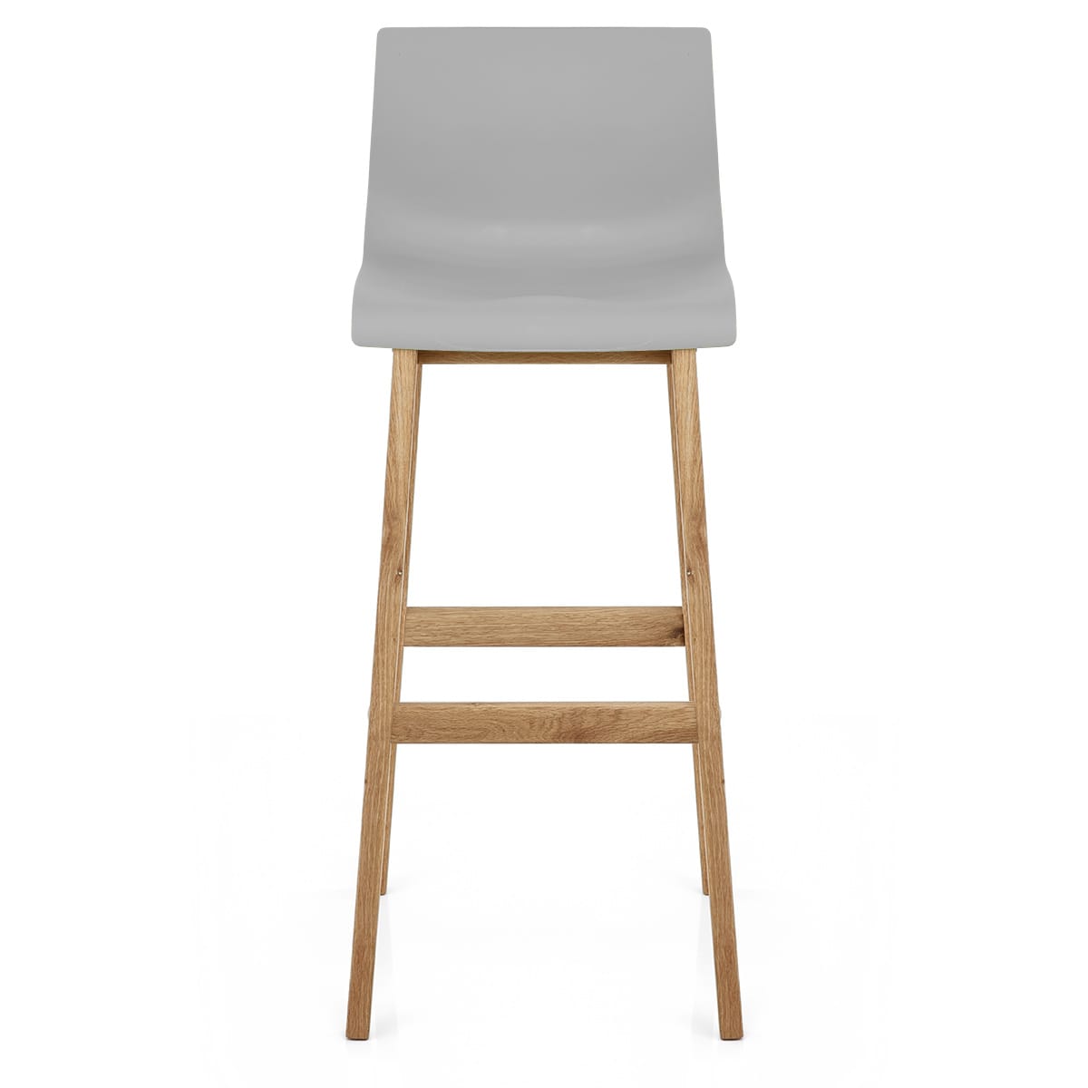 Sgabello Resina Legno - Drift Alto Grigio