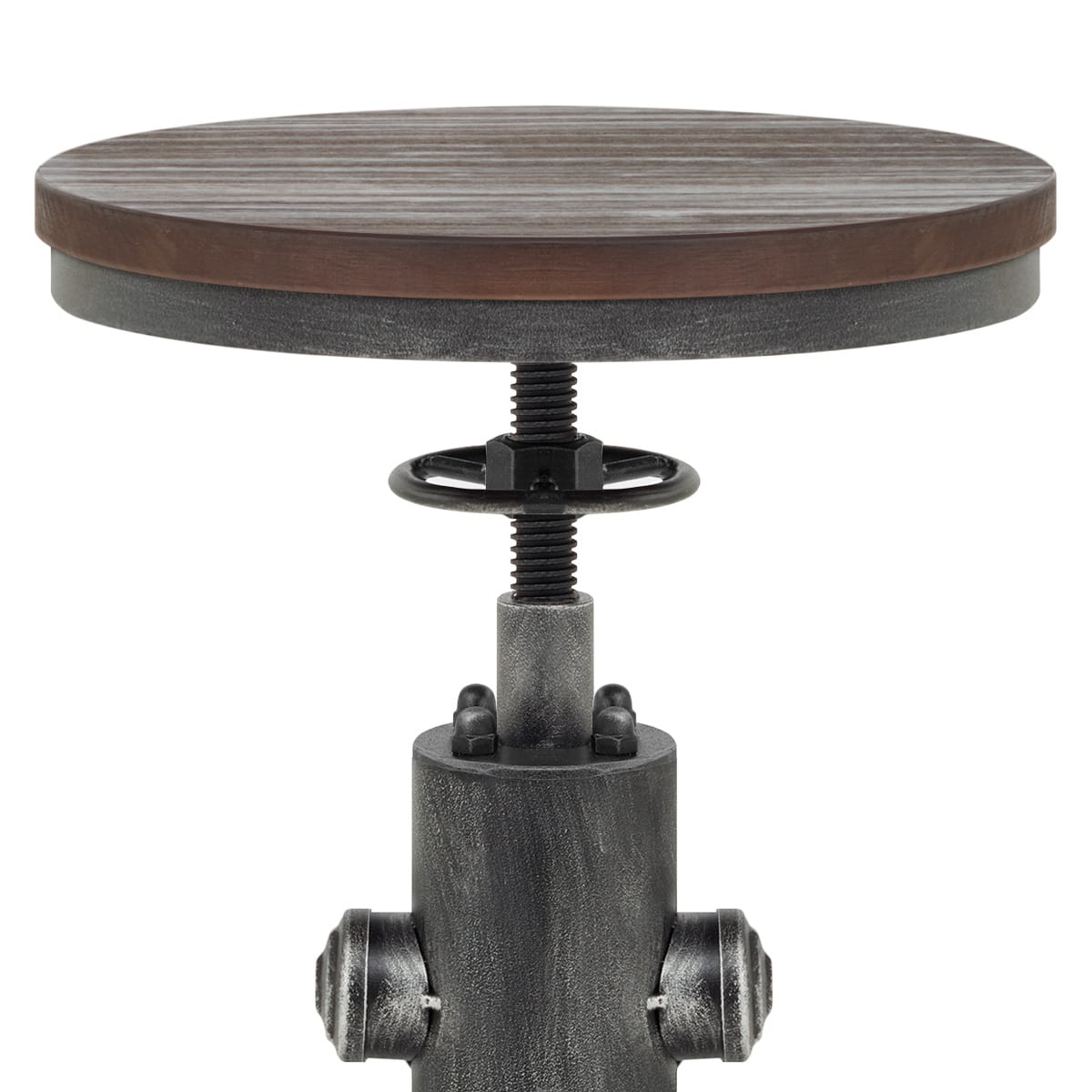 Sgabello Legno Metallo - Hydrant Gunmetal Legno