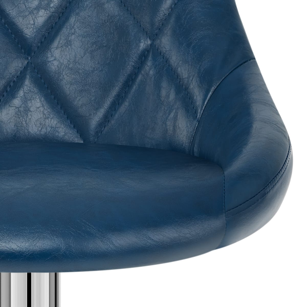 Sgabello Ecopelle Anticata - Hype Blu