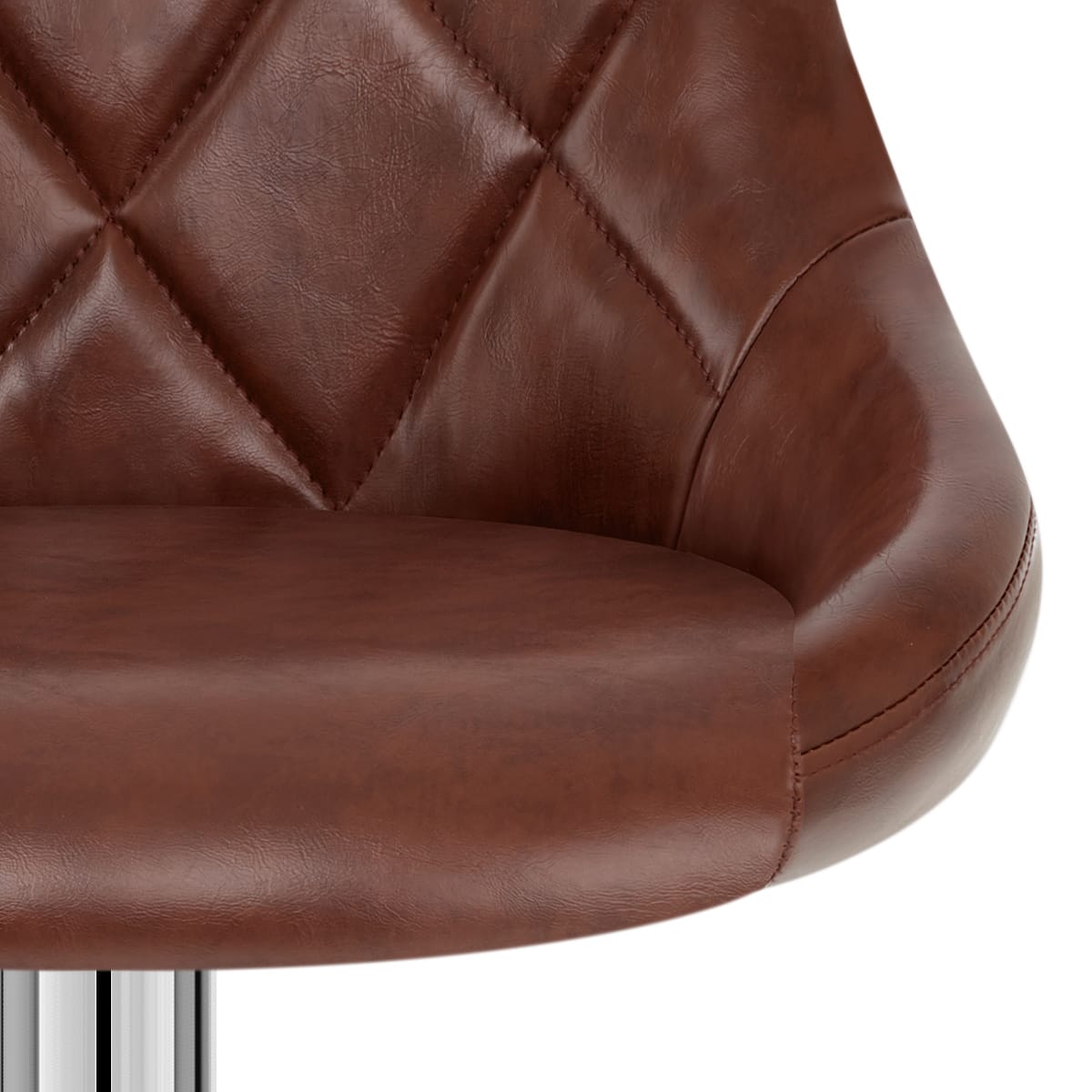 Sgabello Ecopelle Anticata - Hype Marrone