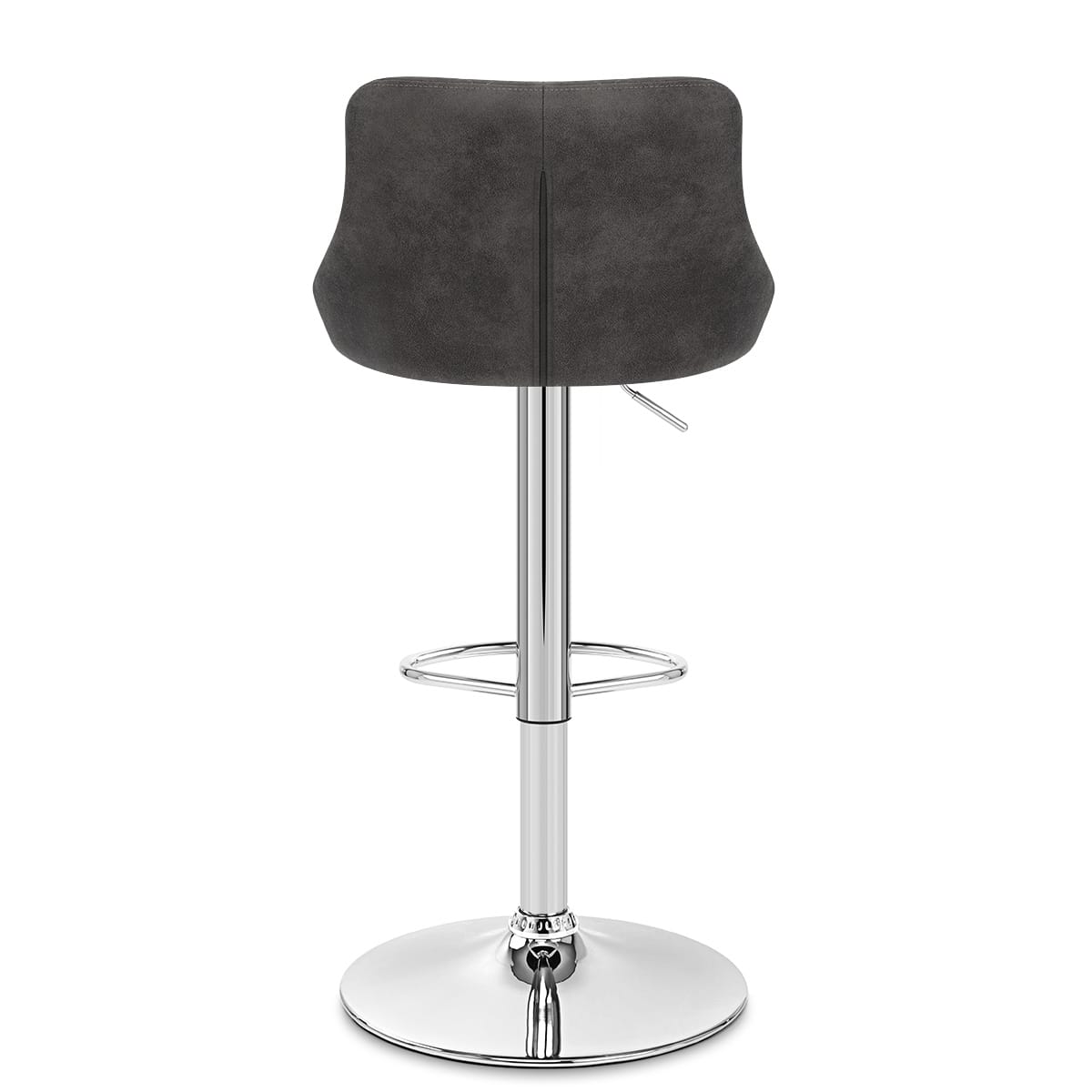 Sgabello Tessuto Anticato - Hype Grigio scuro