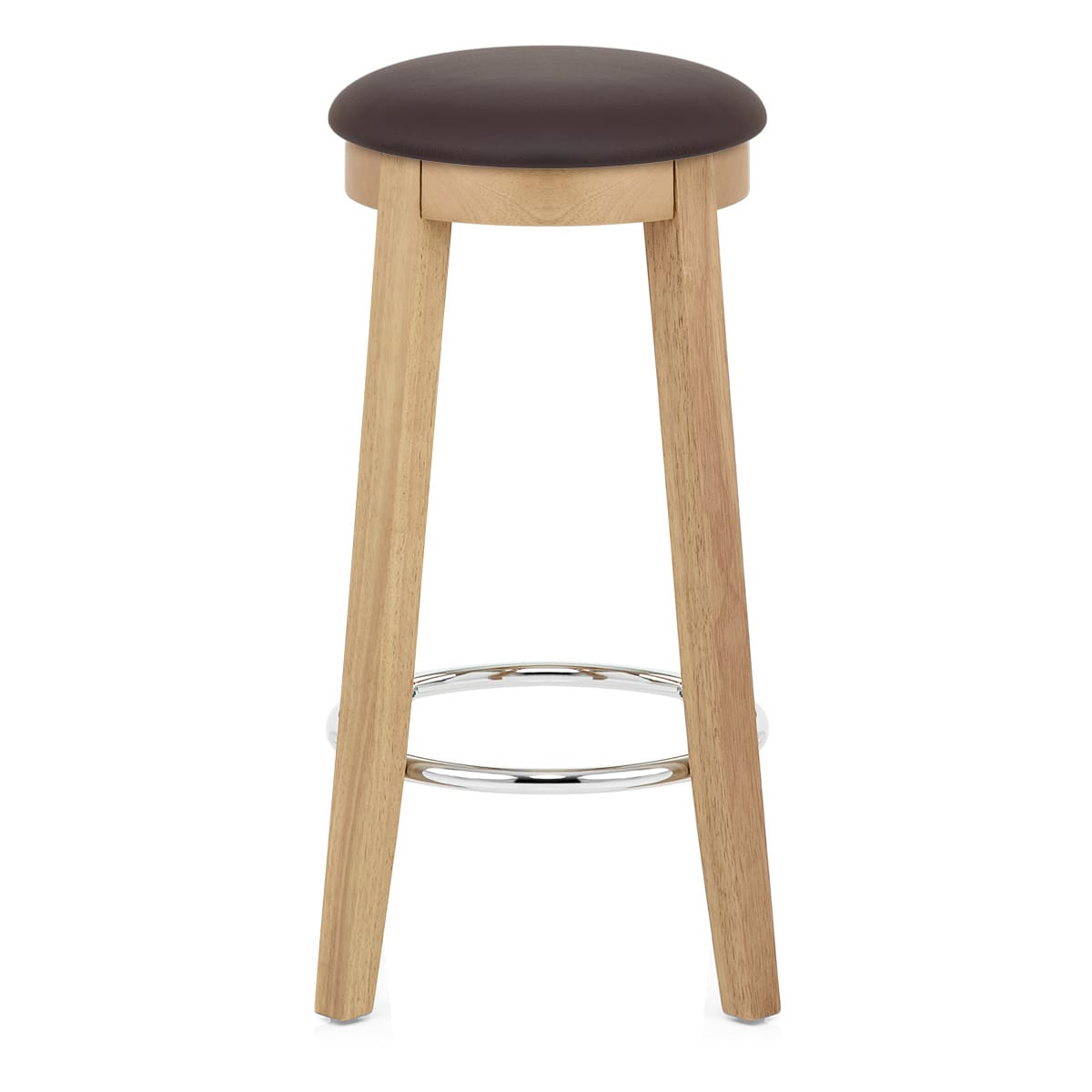 Sgabello Ecopelle Rovere - Ikon Marrone