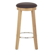 Sgabello Ecopelle Rovere - Ikon Marrone