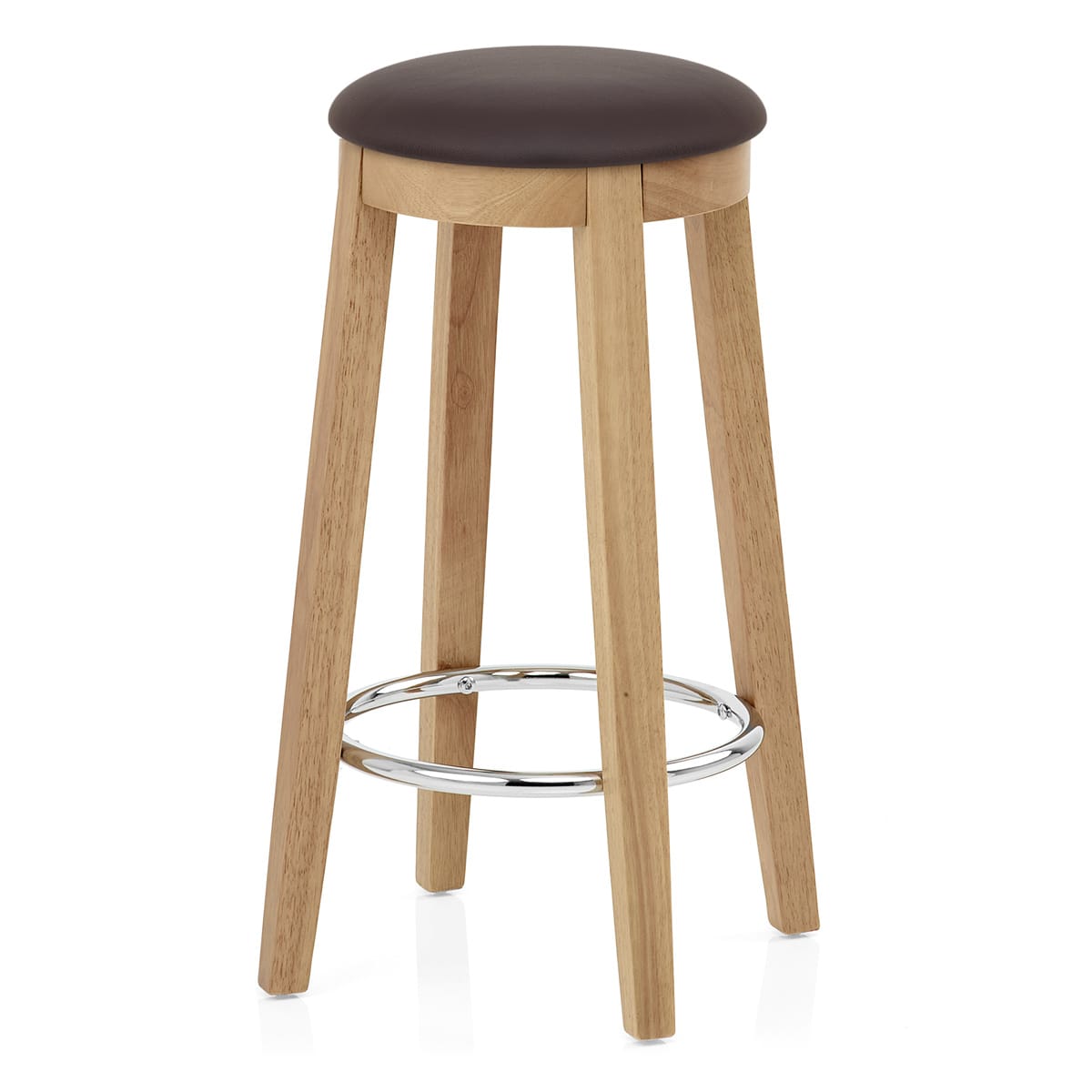 Sgabello Ecopelle Rovere - Ikon Marrone