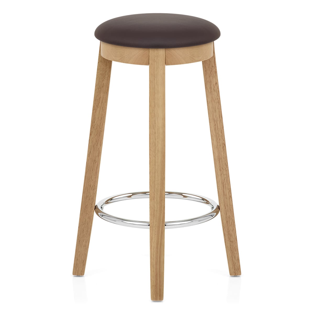 Sgabello Ecopelle Rovere - Ikon Marrone
