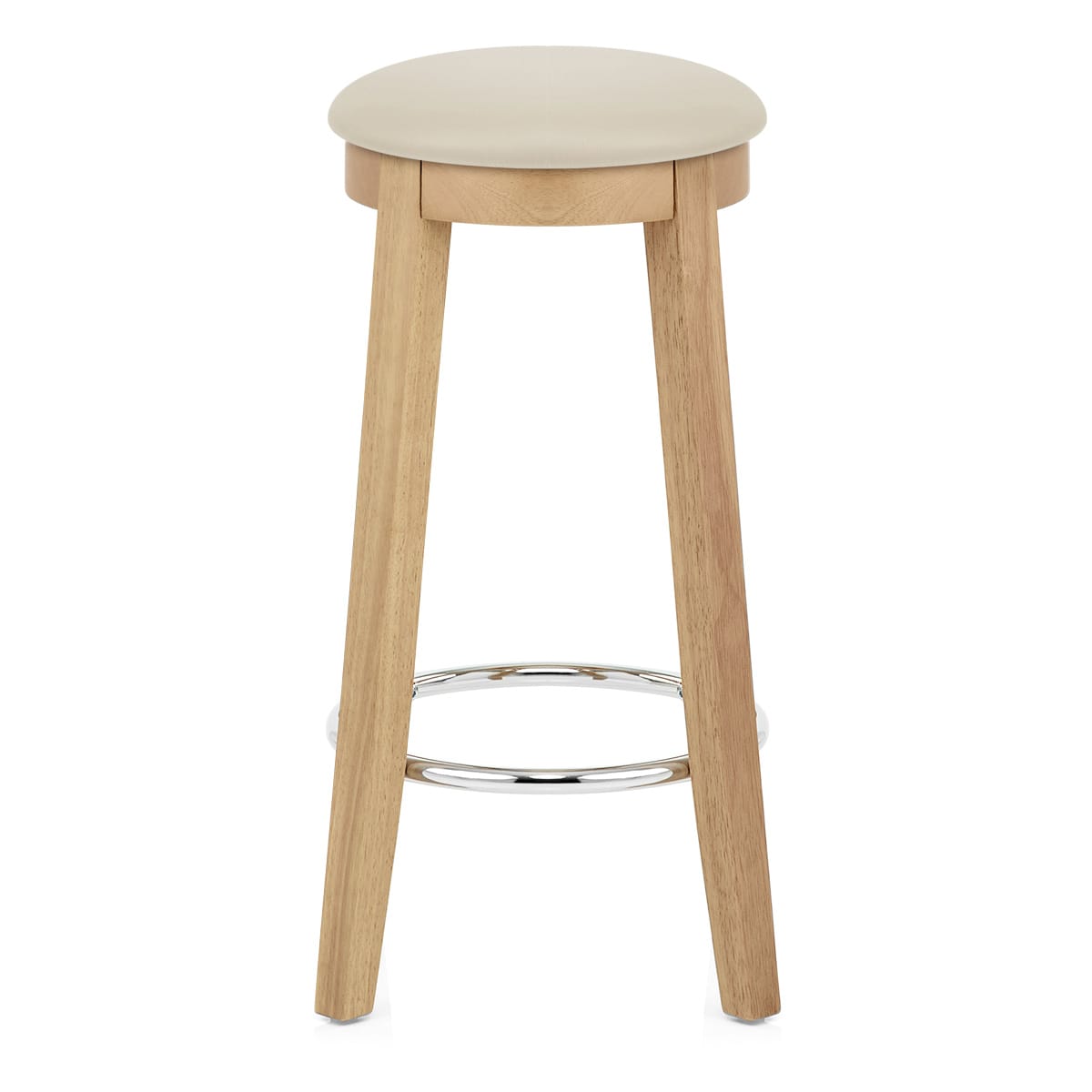 Sgabello Ecopelle Rovere - Ikon Crema