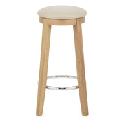 Sgabello Ecopelle Rovere - Ikon Crema