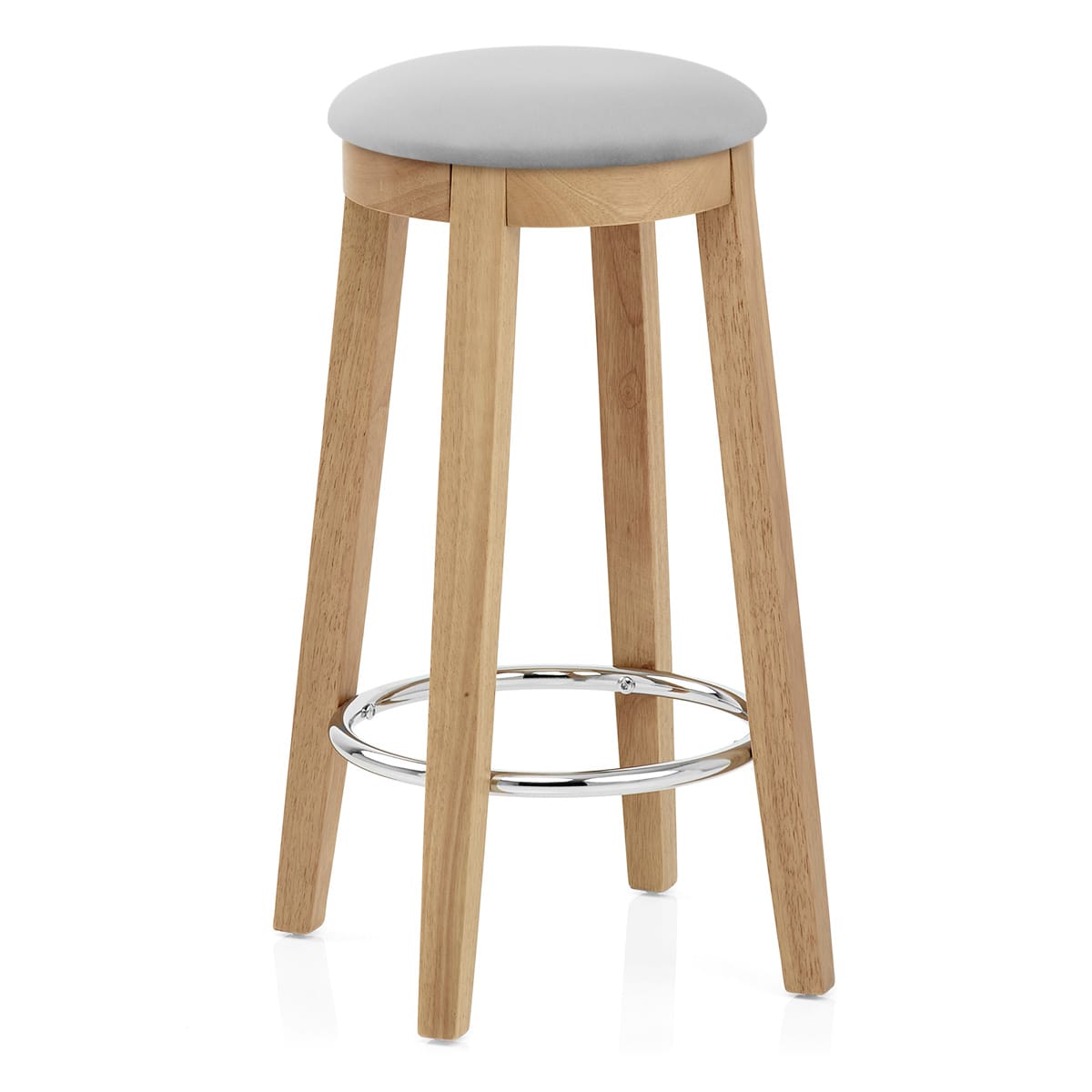 Sgabello Velluto Rovere - Ikon Grigio