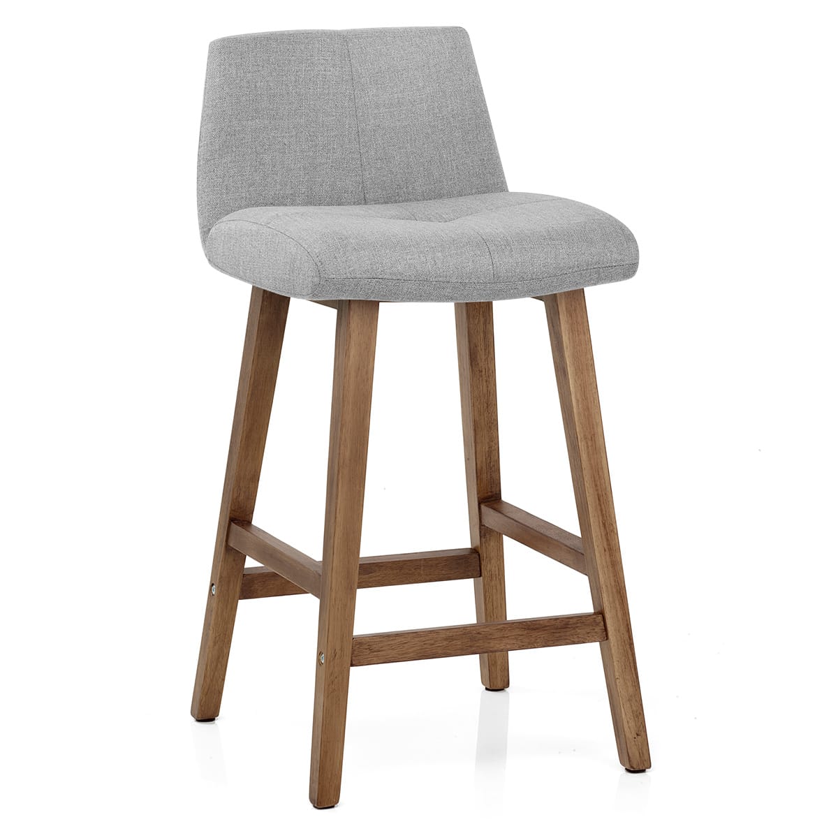 Sgabello Tessuto Legno - Impulse Grigio
